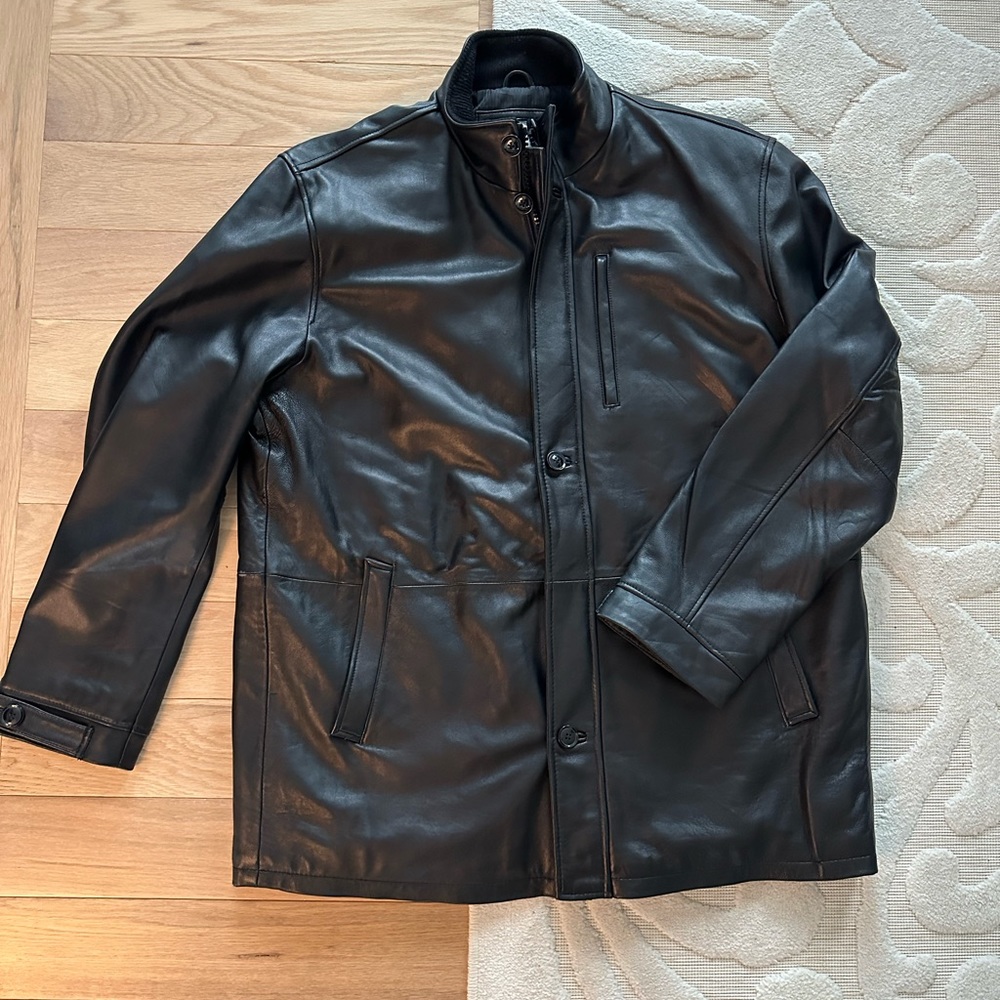 BOSTON HARBOUR - Men’s Genuine Leather Jacket XXL Black